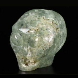 carved natural Alien👽 Prehnite 💎 Gemstone